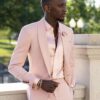 Men Custom Slim Fit Premium 2 Piece Pink Peach Mens Suit for Wedding, Prom, Groom wear and Groomsmen Suits
